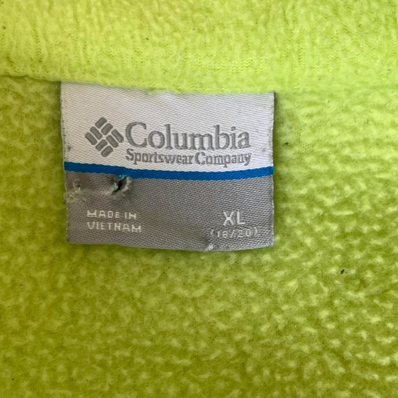 Colombia Lime green women’s fleece jacket - Picture 3 of 3